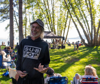 mitch at music at ski beach event