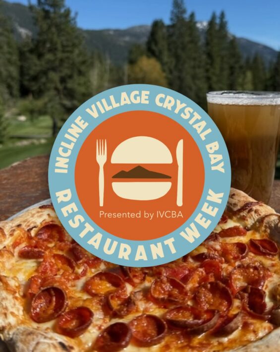 Restaurant Week logo and pizza