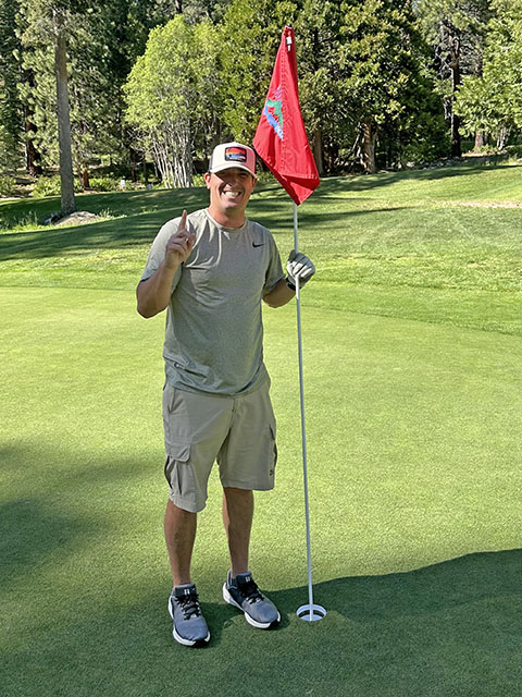 Ryan Sweeney hole in one photo
