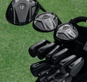 taylormade clubs in golf bag
