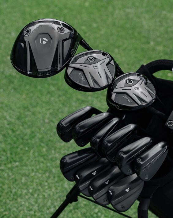 taylormade clubs in golf bag