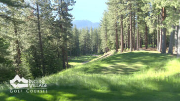mountain golf course flyover hole 15