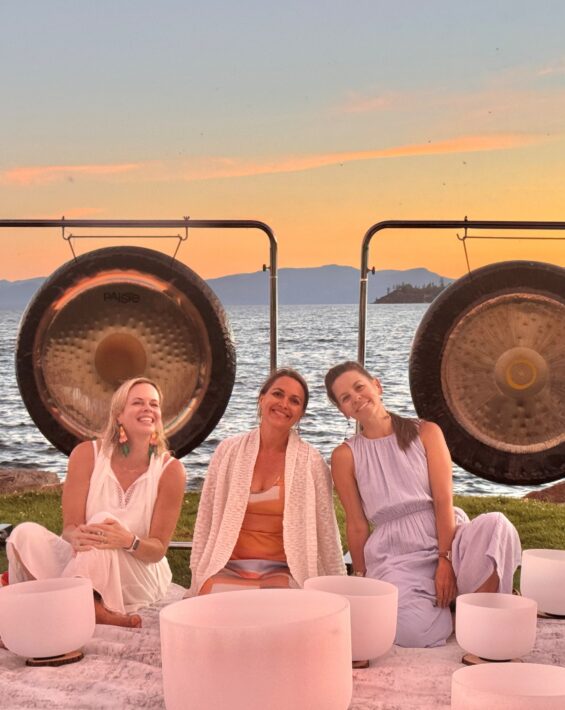 sunset sound bath ladies