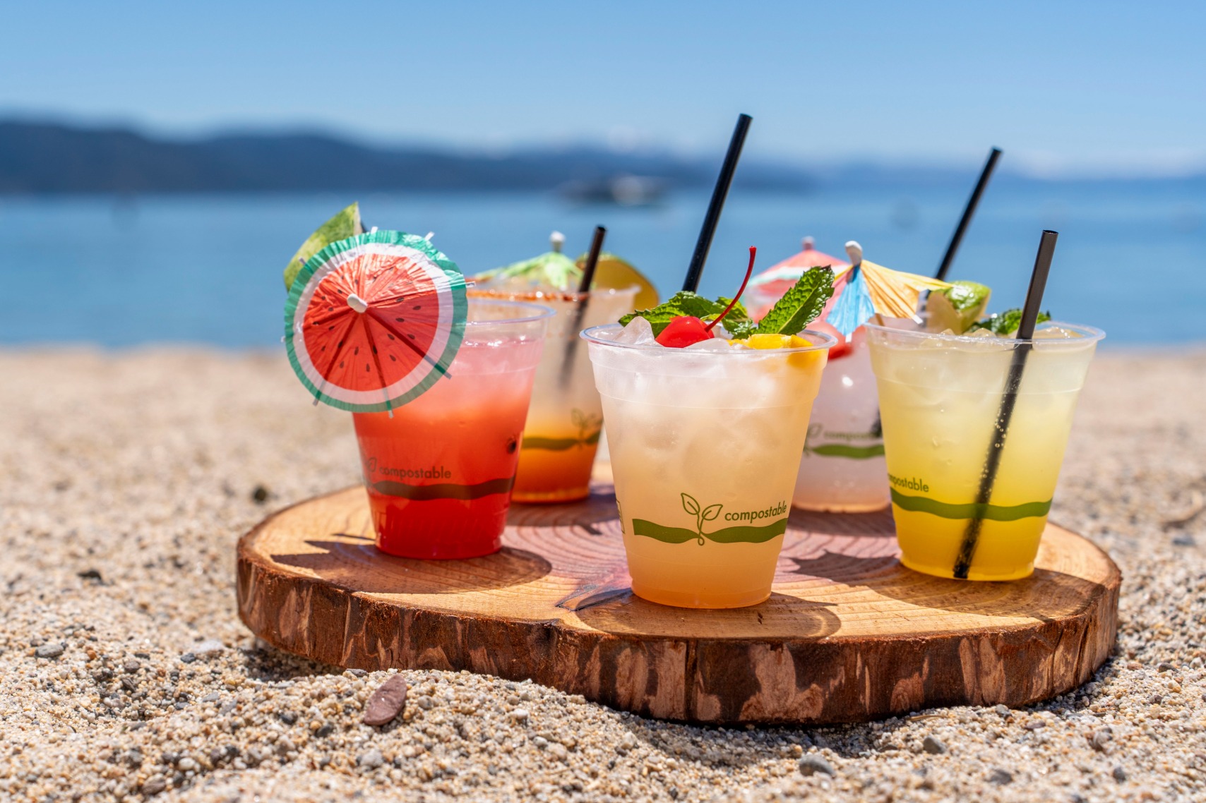 cocktails on the beach