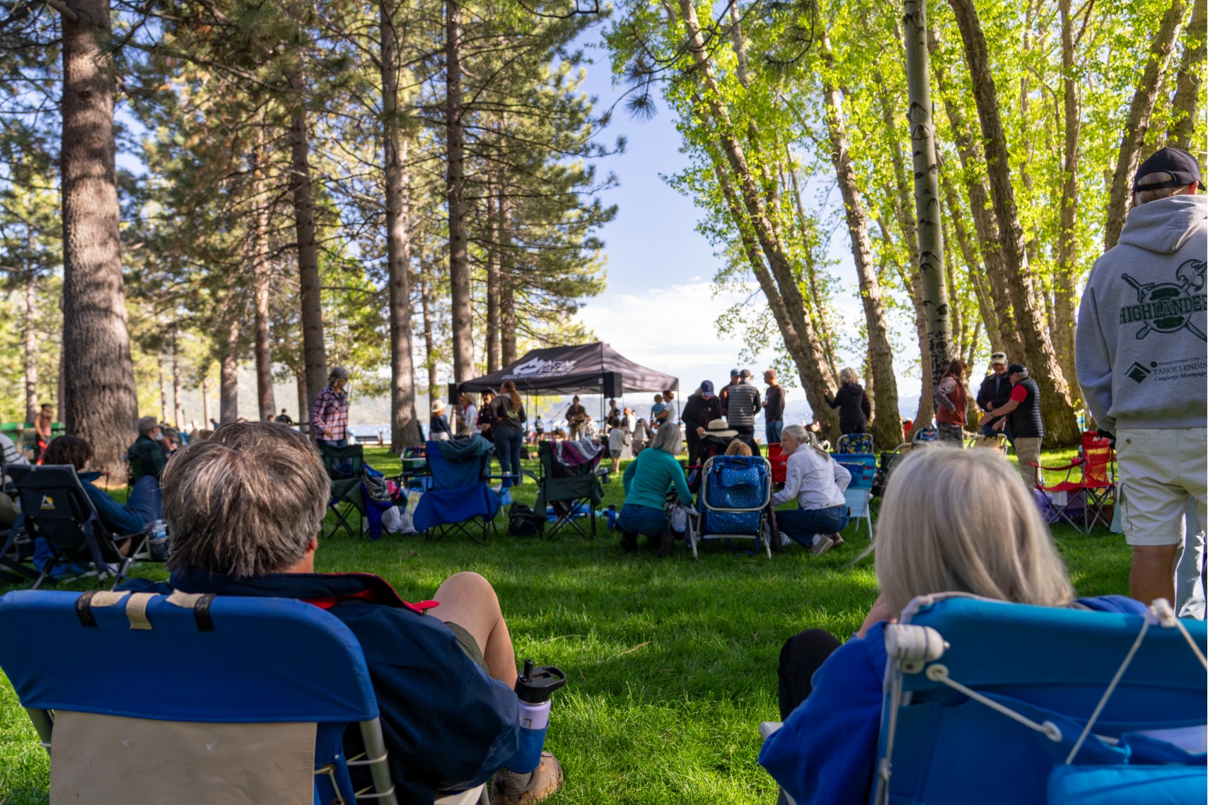 live music at ski beach