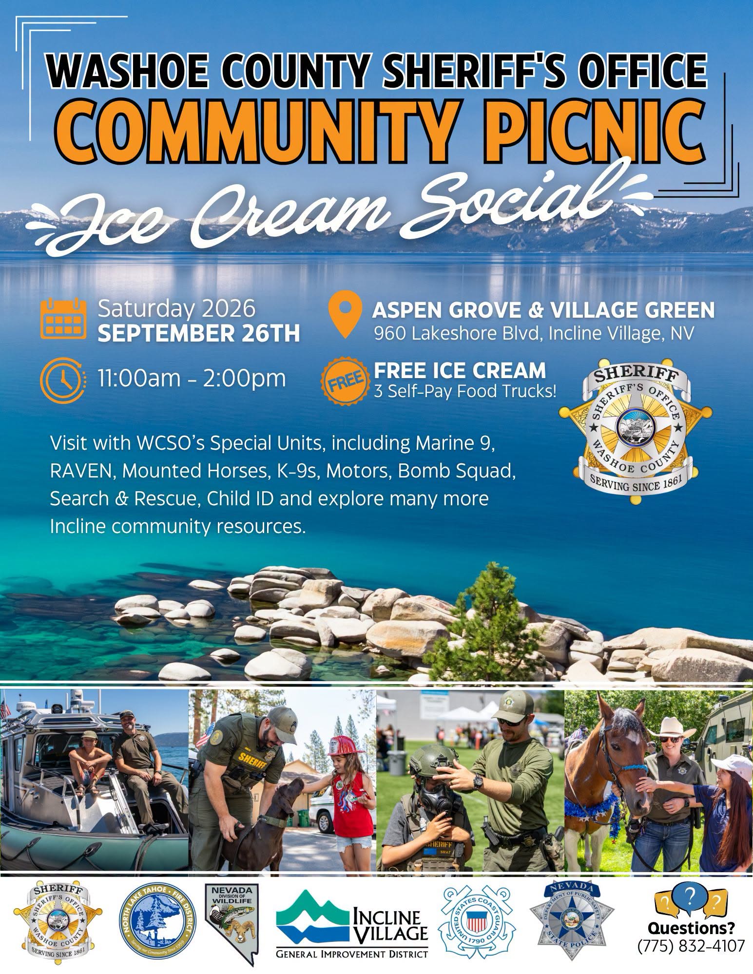 WCSO community picnic flyer