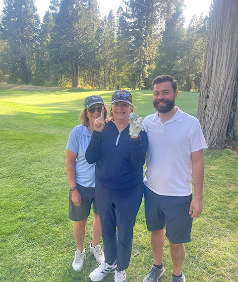 Catherine Heartsner hole in one photo