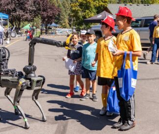 WCSO community picnic booth robot